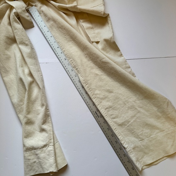 Universal Thread Short Sleeve Linen Blend Boilersuit Jumpsuit Ecru Cream Sz 6 - Picture 10 of 16